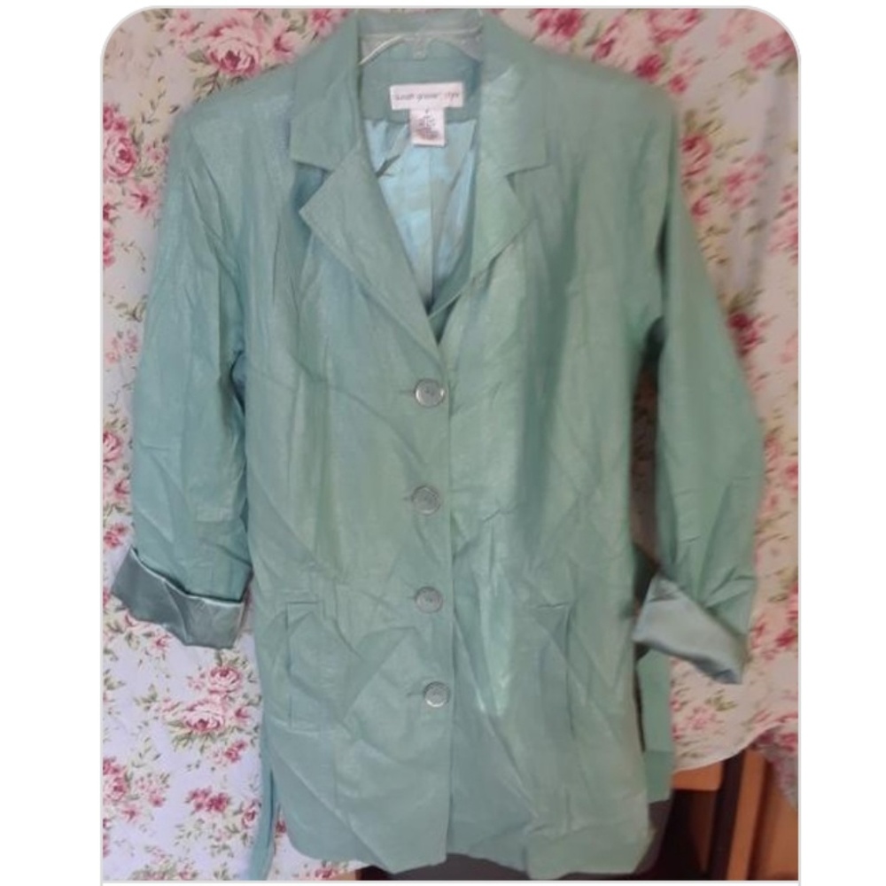 Mint green blazer